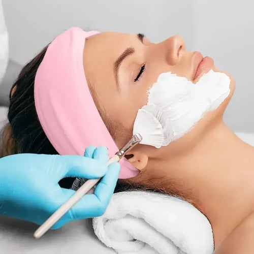 8pcs/set  Facial Brushes Fan Makeup Brushes Soft Portable Mask Brushe Spa Headband Stretchable Hair Wrap Skincare Makeup Tools
